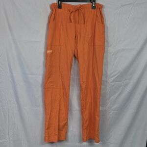 Butter Soft Women's Orange Scrub Pants Size Small (W591) Scrups By UA